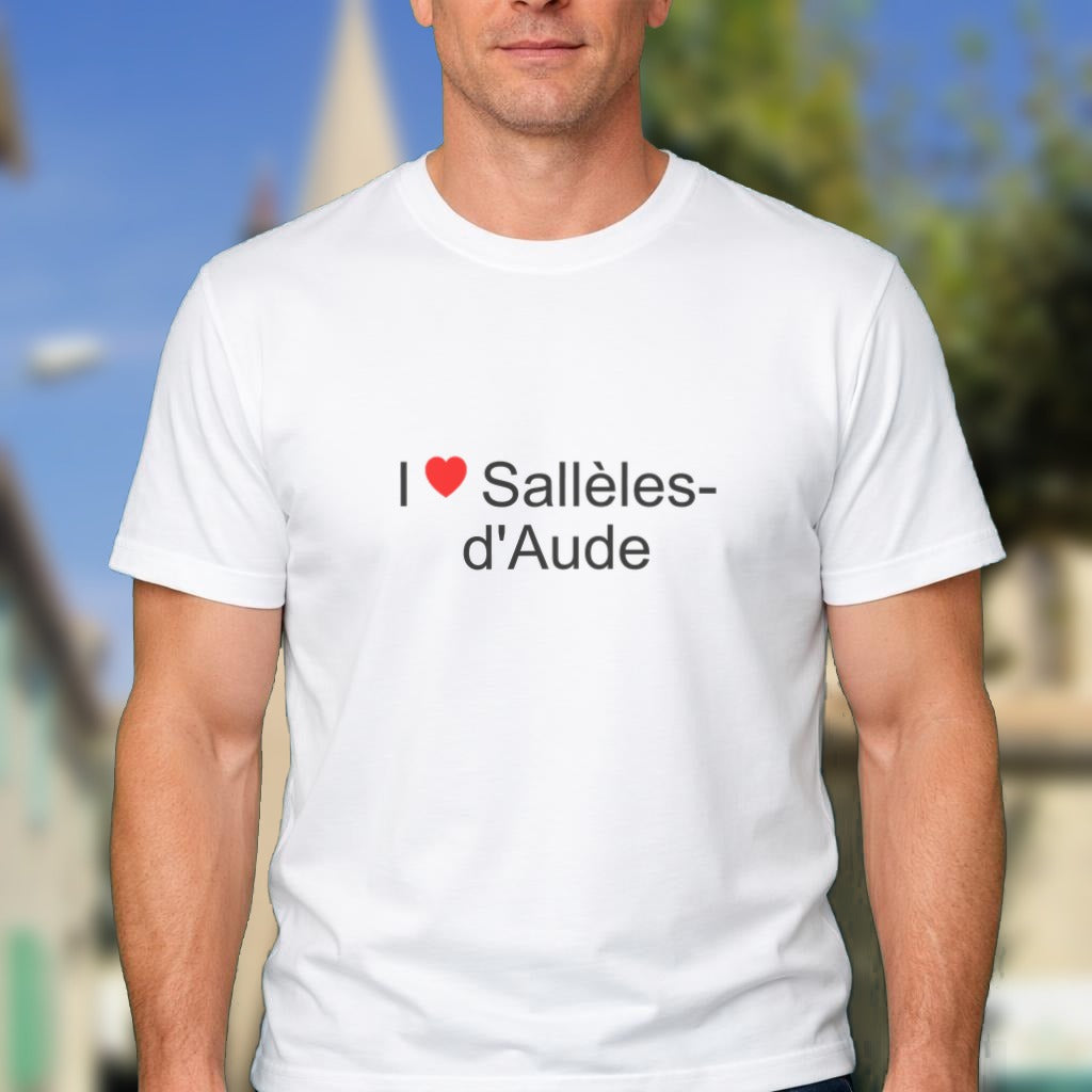 T-shirt I love Sallèles-d'Aude porté