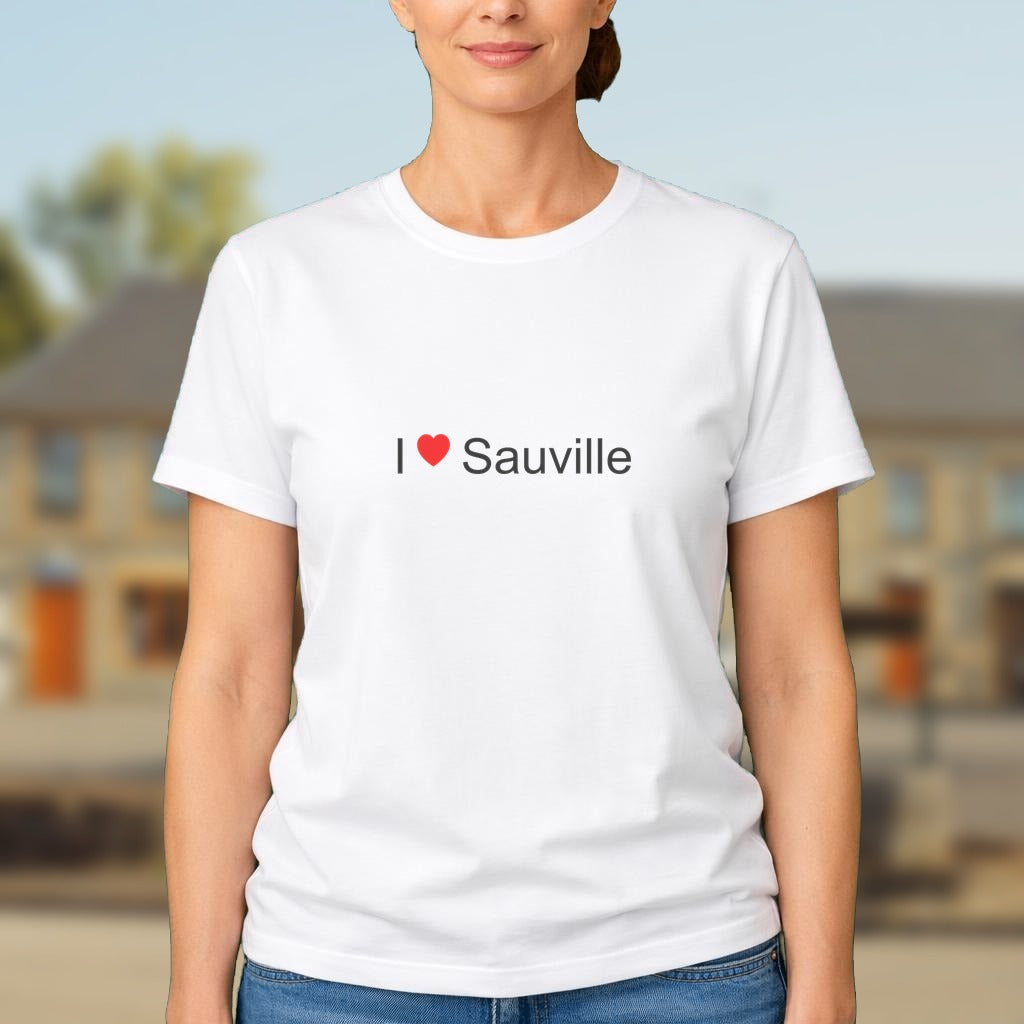 T-shirt I love Sauville (08)