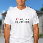 T-shirt I love Savignac-les-Ormeaux porté