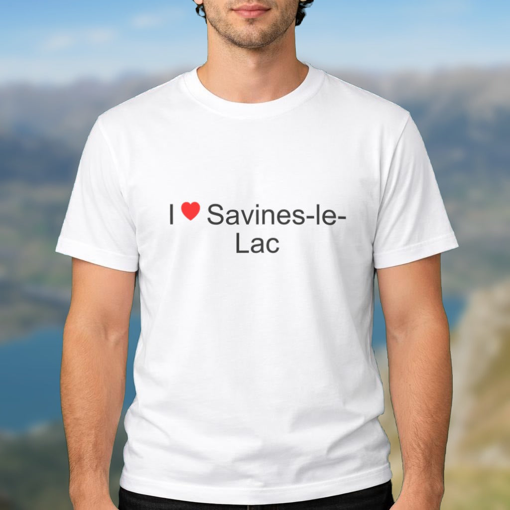 T-shirt I love Savines-le-Lac porté