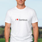 T-shirt I love Sentous porté