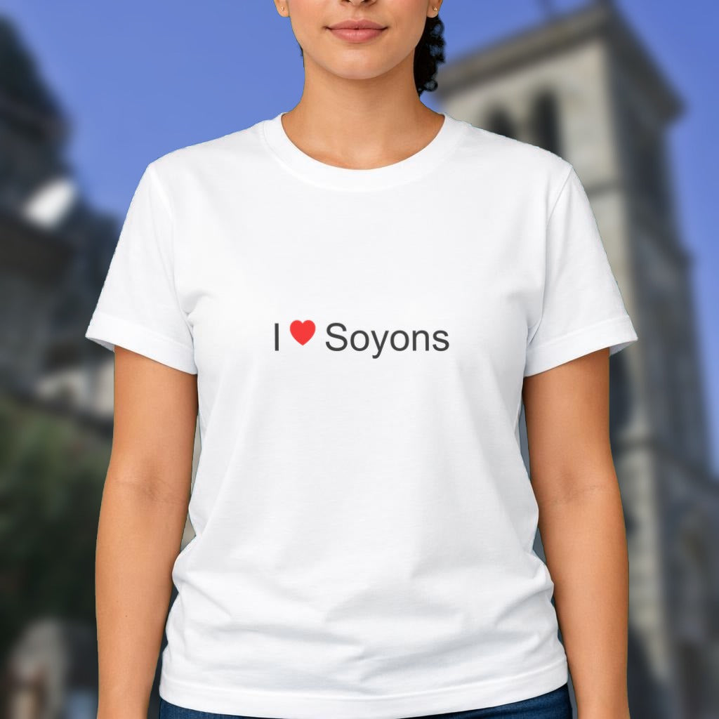T-shirt I love Soyons porté