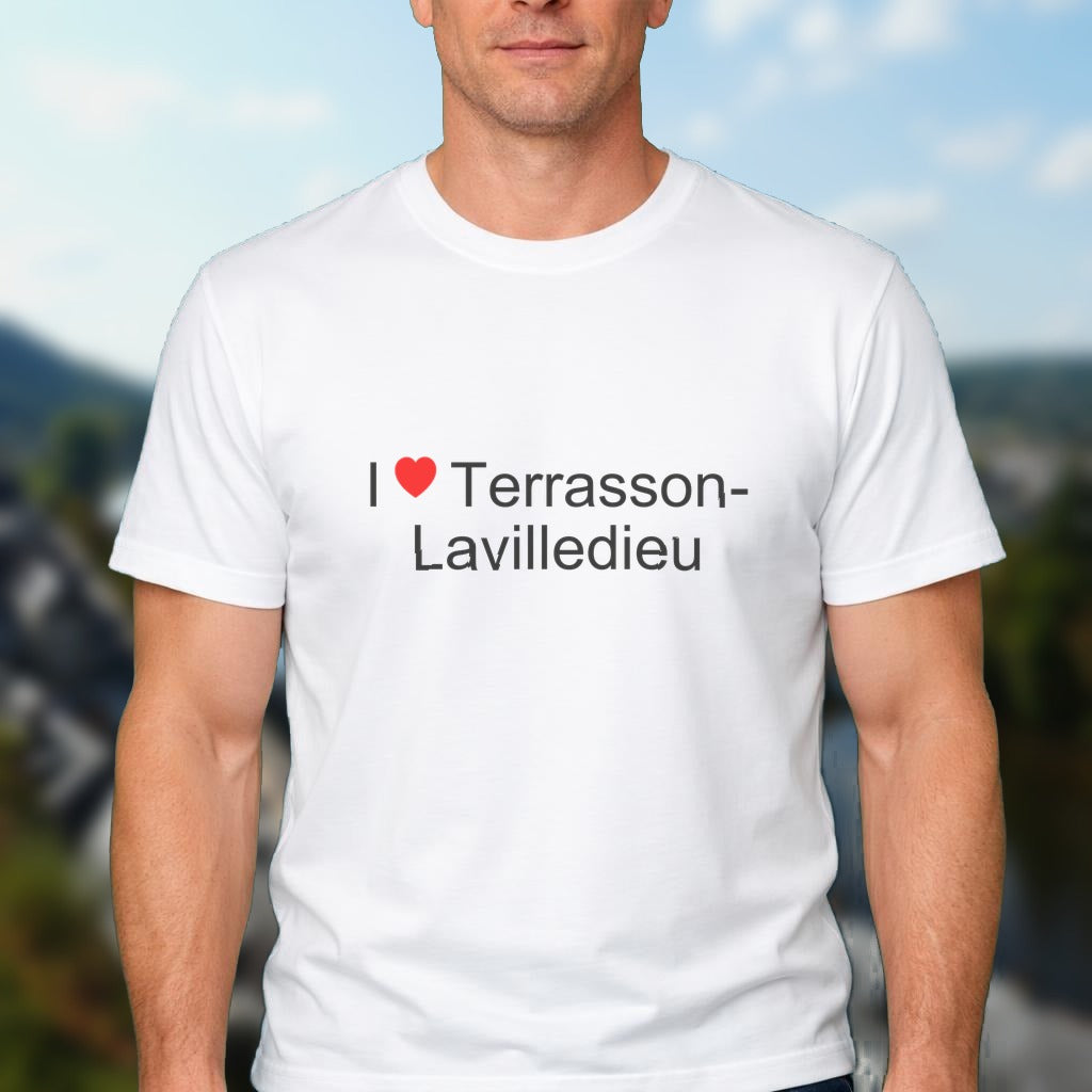 T-shirt I love Terrasson-Lavilledieu
