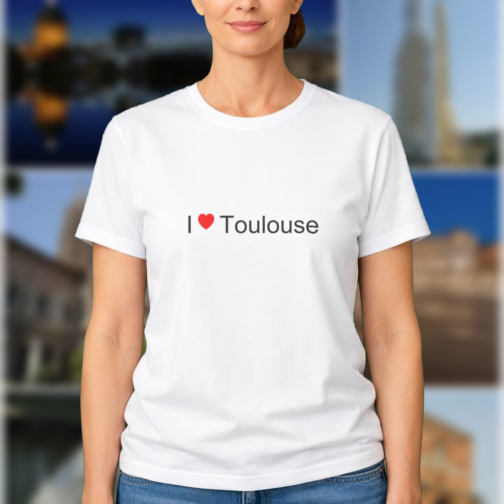 T-shirt I love toulouse - cadeau local Haute-Garonne Citeeshirt (1)