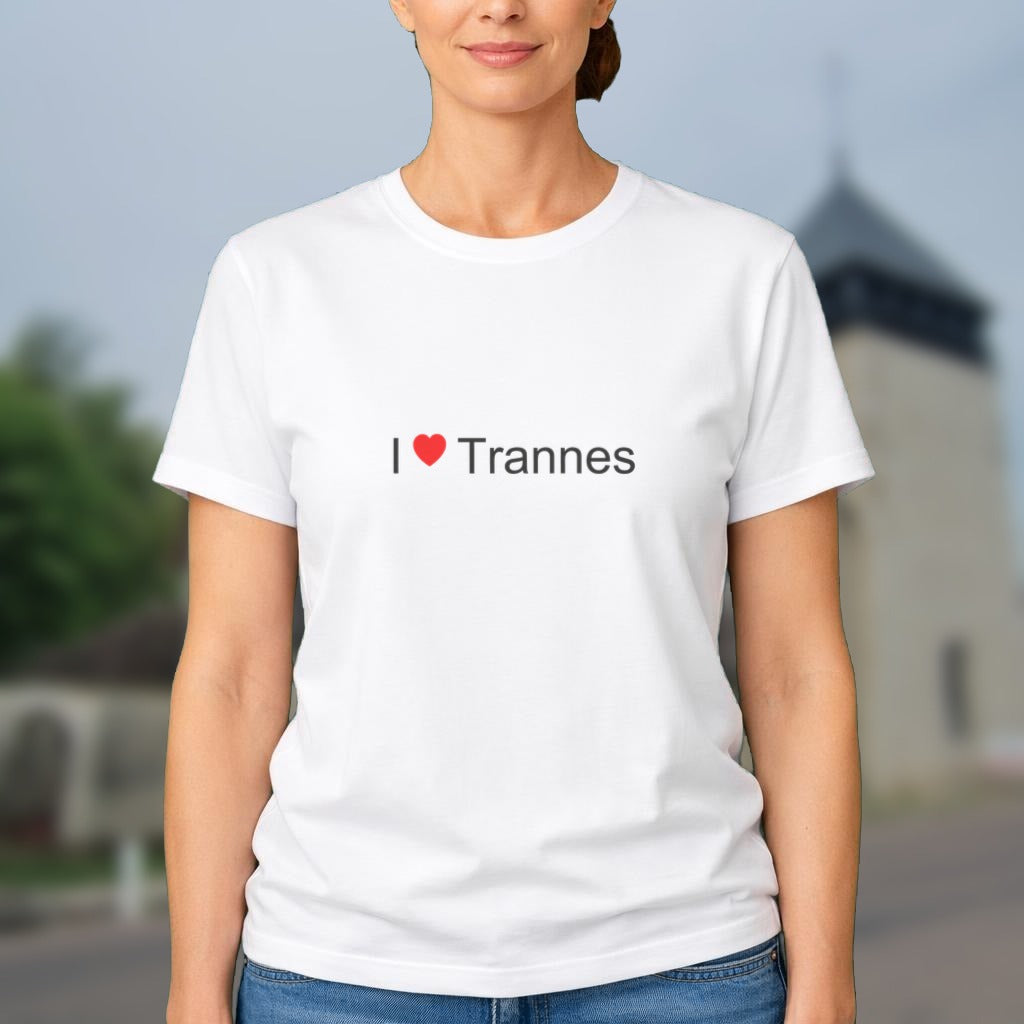 T-shirt I love Trannes porté
