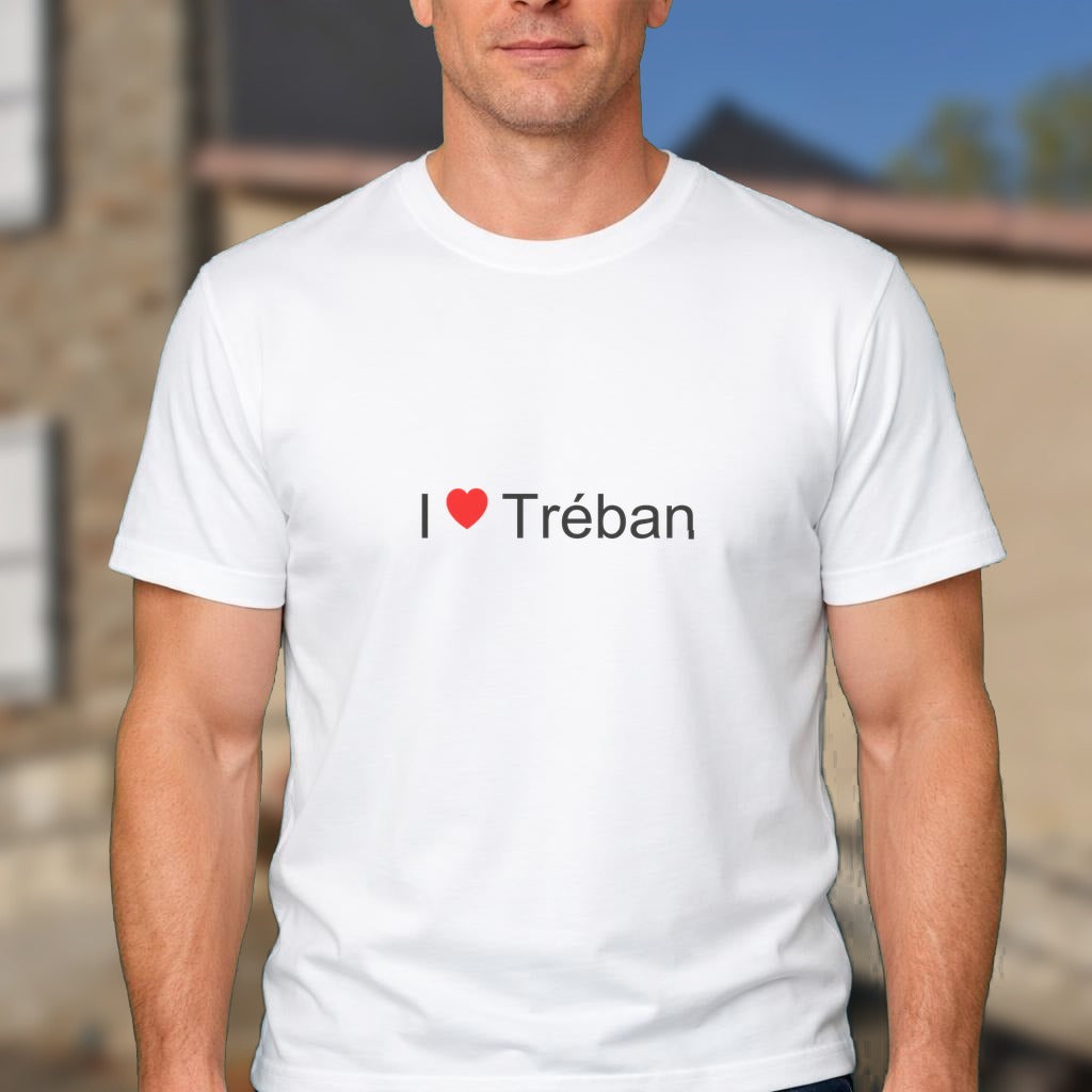 T-shirt I love Tréban (81)
