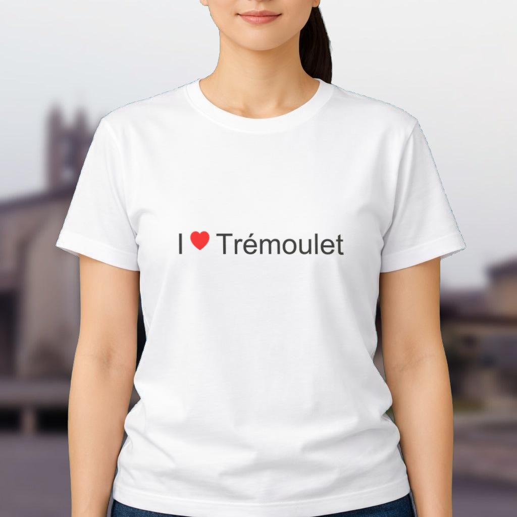 T-shirt I love Trémoulet porté