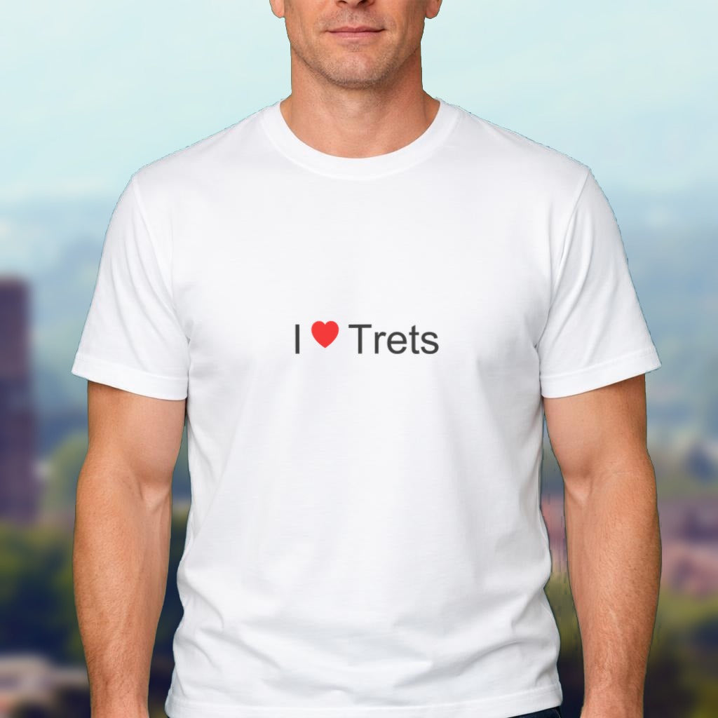 T-shirt I love Trets porté