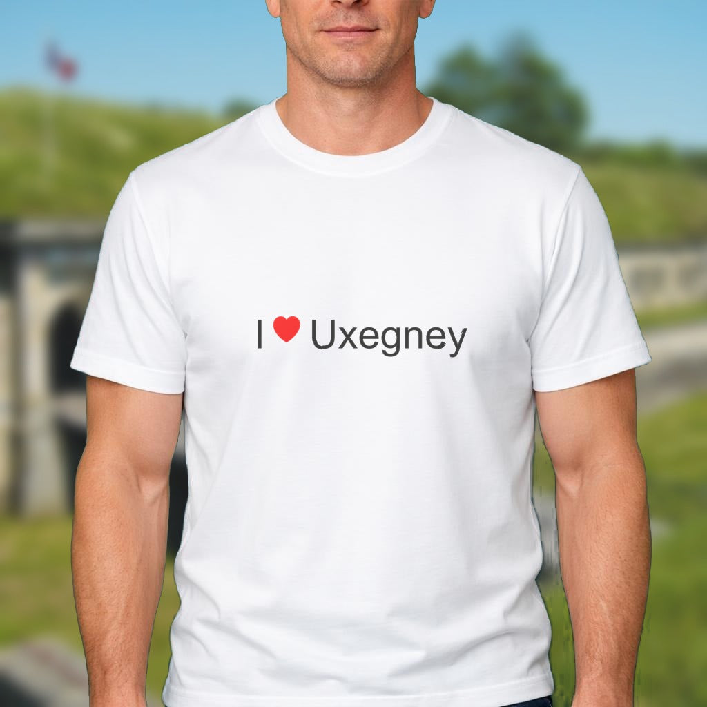 T-shirt I love Uxegney