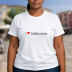 T-shirt I love Valbonne porté