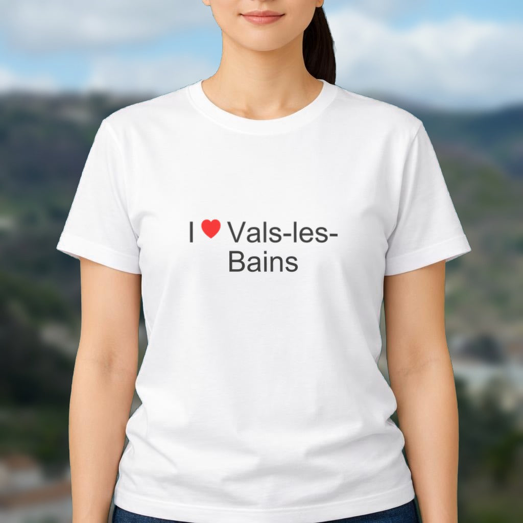 T-shirt I love Vals-les-Bains porté