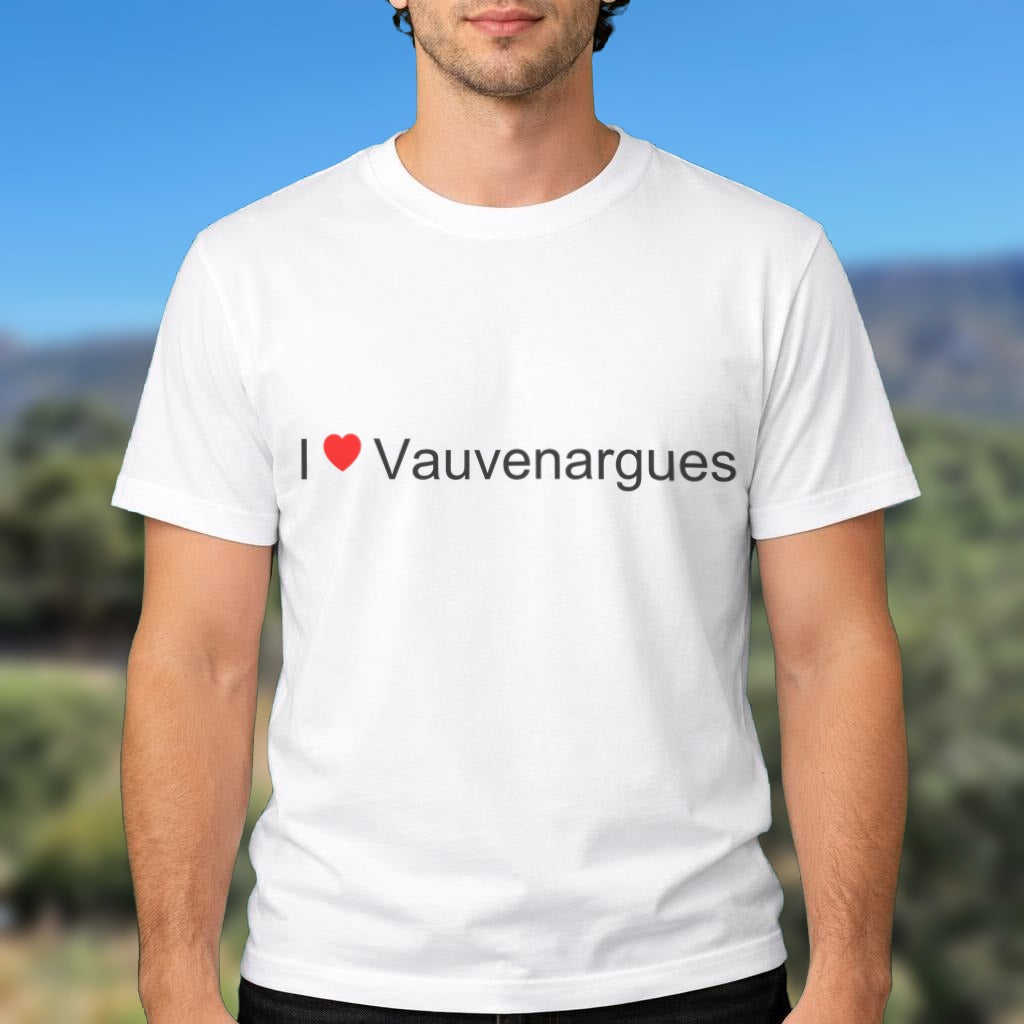 T-shirt I love Vauvenargues porté