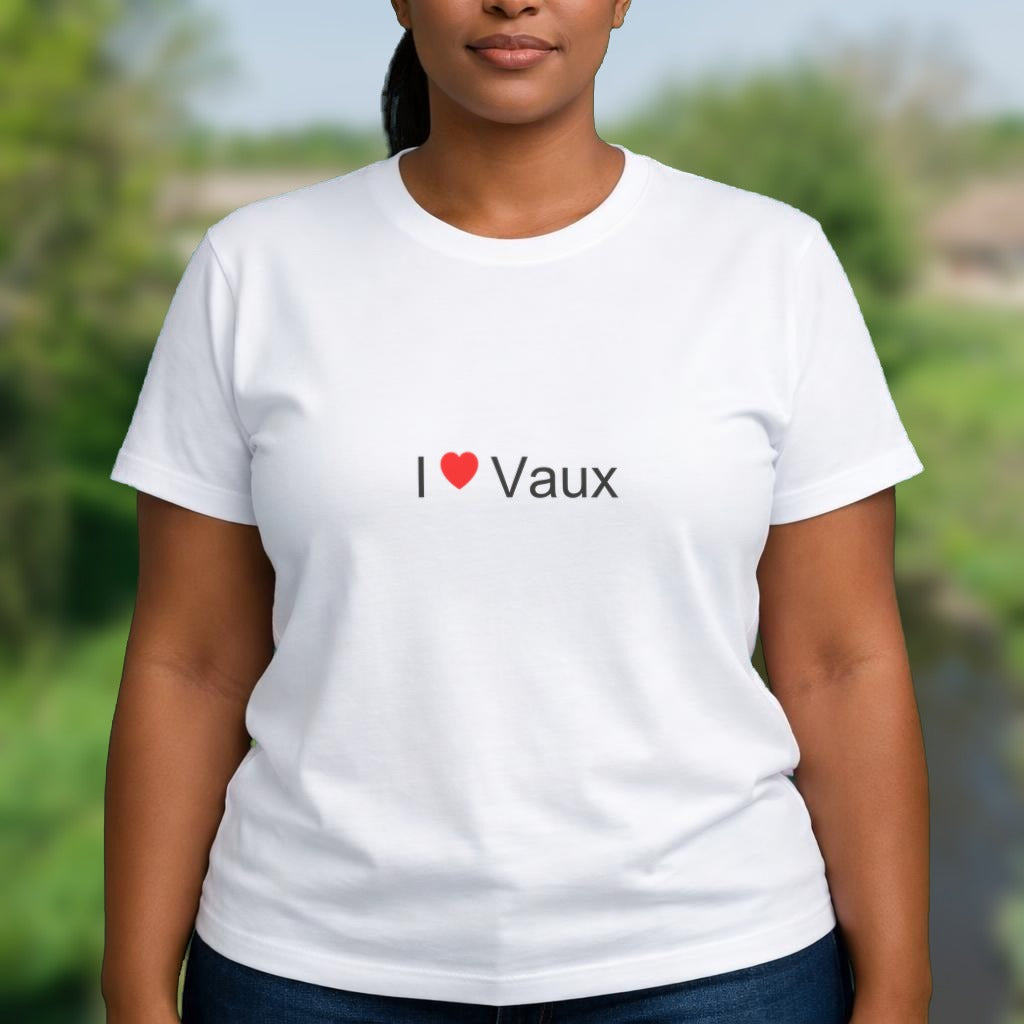 T-shirt I love Vaux (03) porté