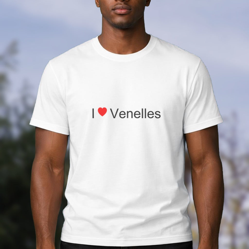 T-shirt I love Venelles porté
