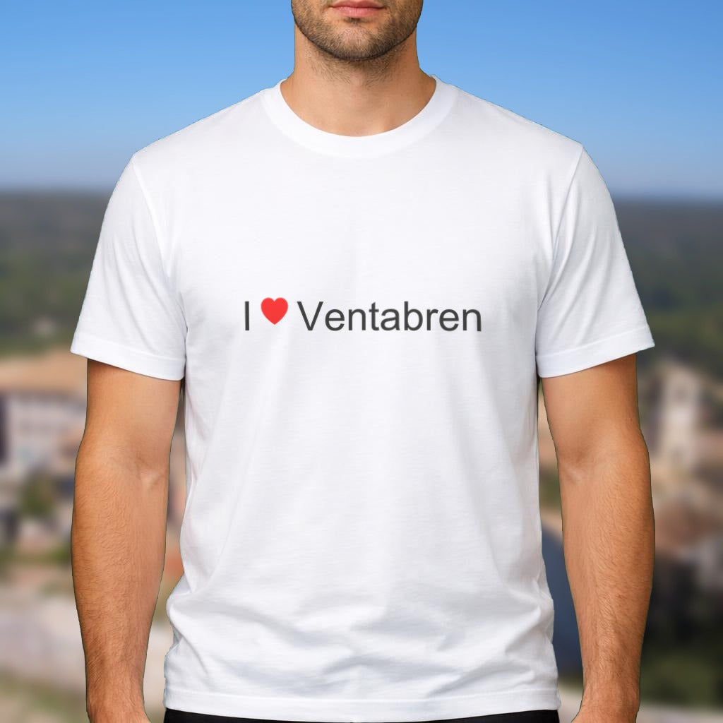 T-shirt I love Ventabren porté