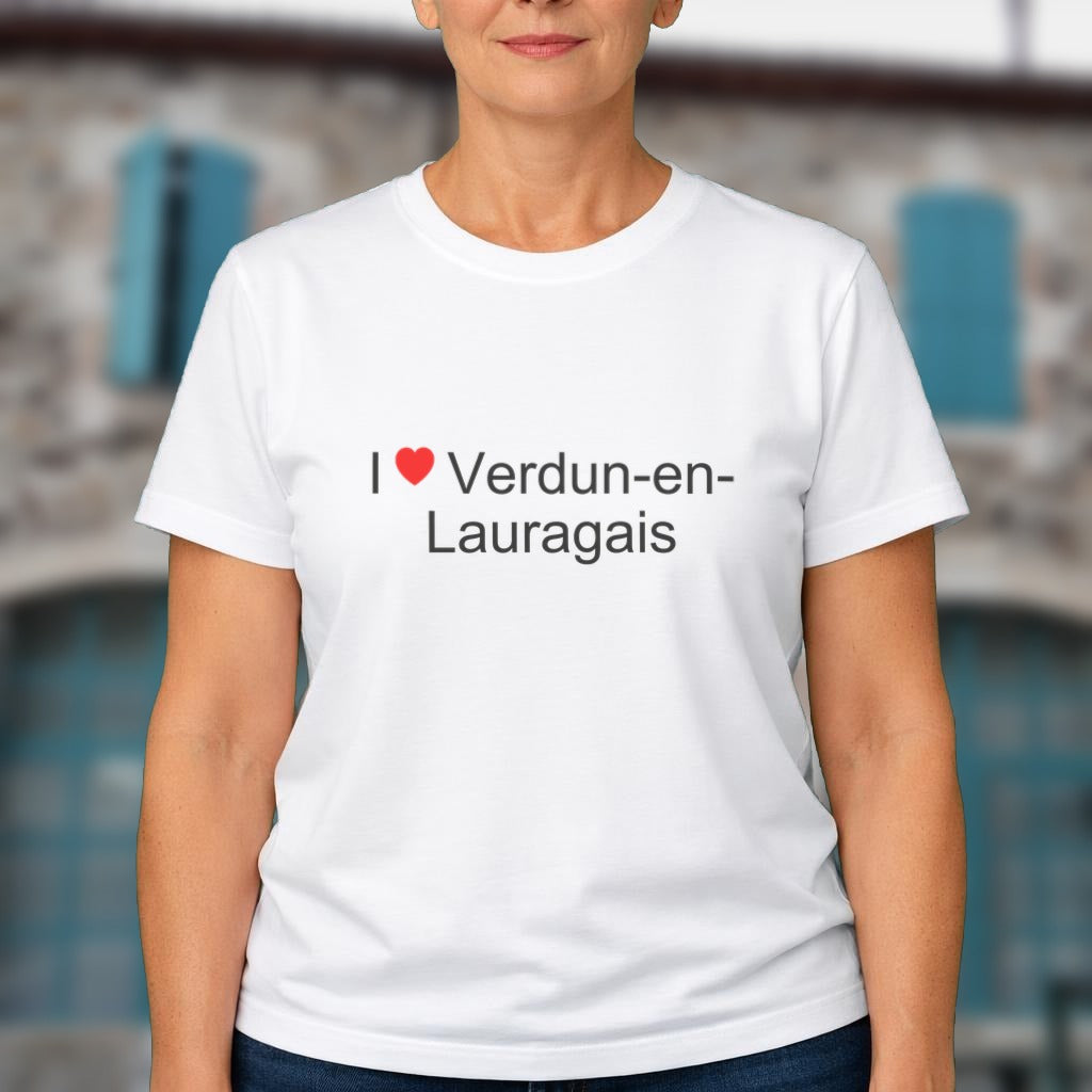 T-shirt I love Verdun-en-Lauragais porté
