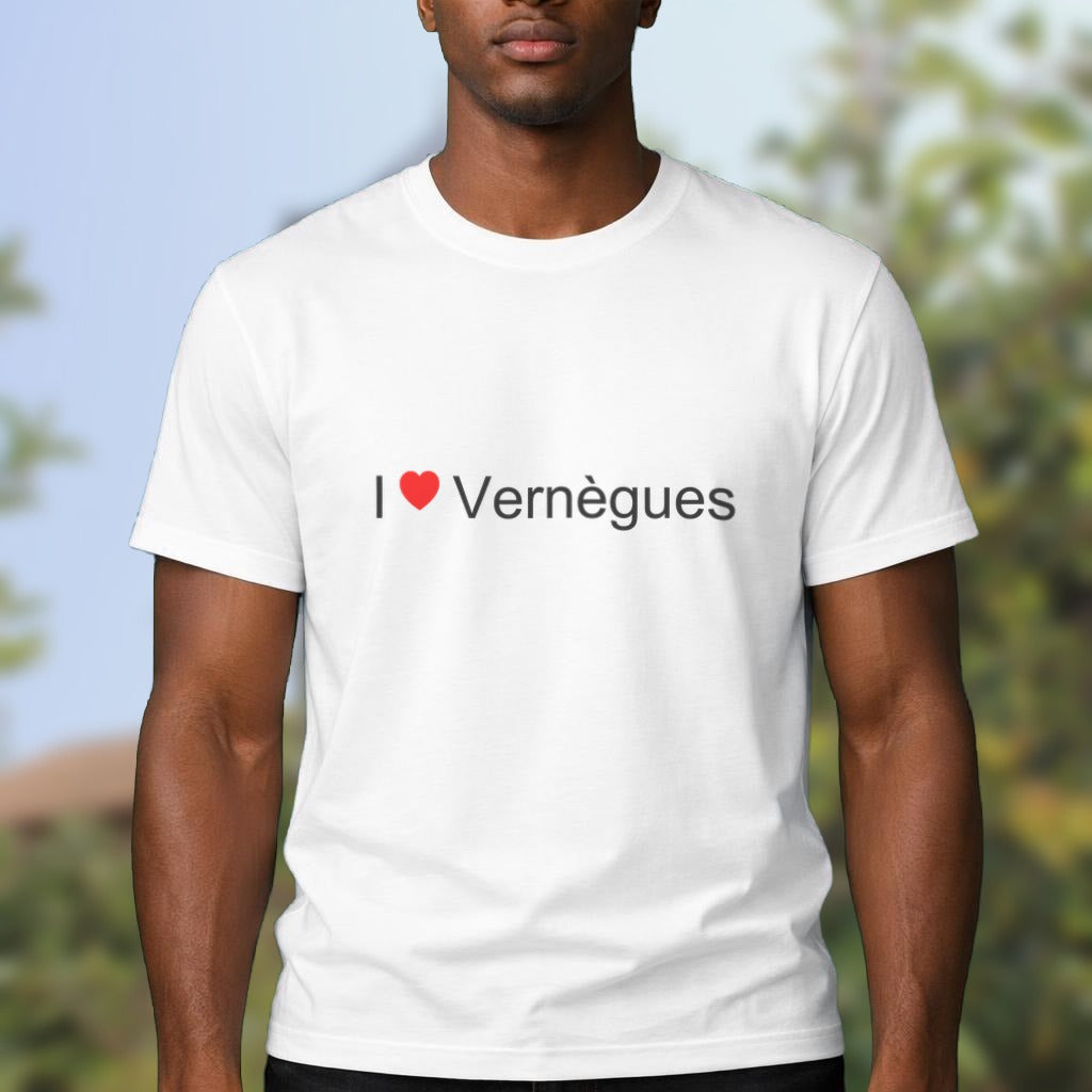 T-shirt I love Vernègues porté