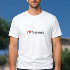 T-shirt I love Veynes porté