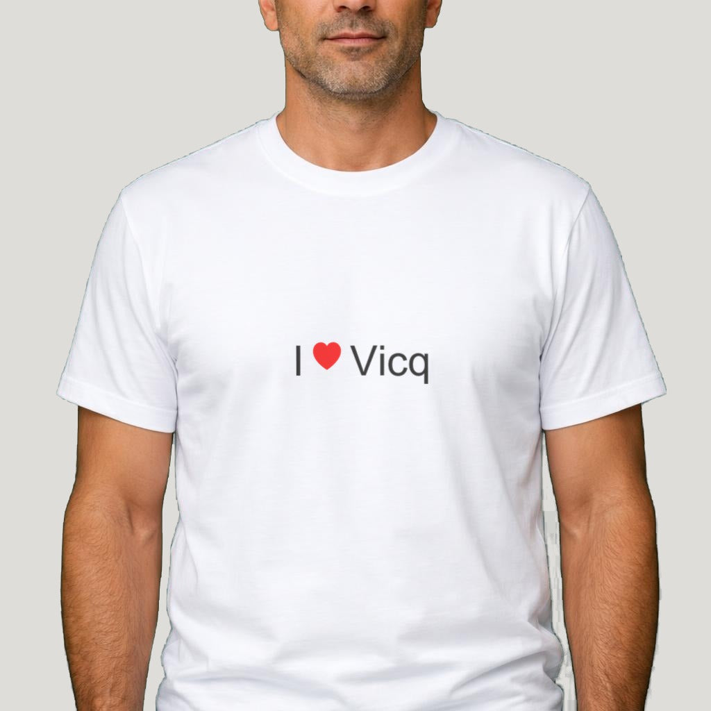 T-shirt I love Vicq (03) porté