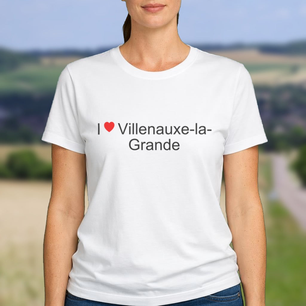 T-shirt I love Villenauxe-la-Grande porté