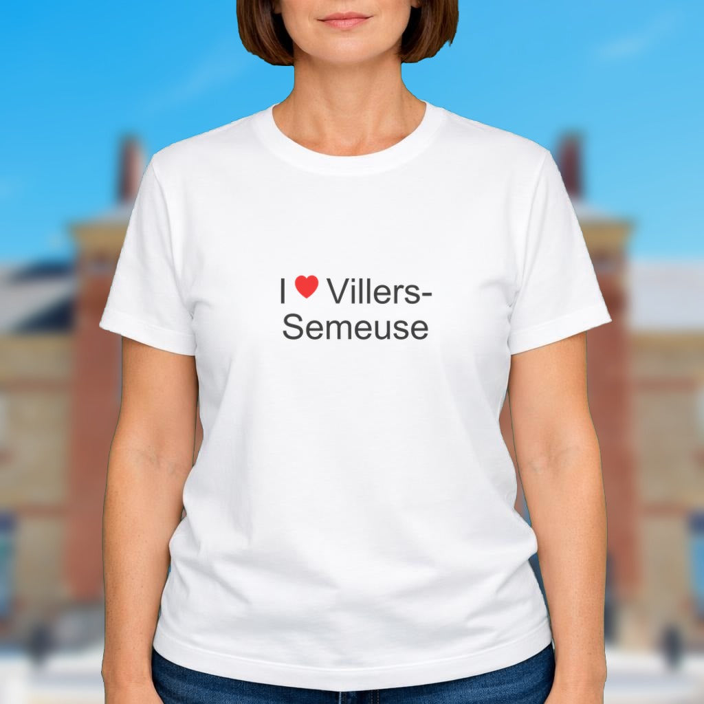 T-shirt I love Villers-Semeuse porté