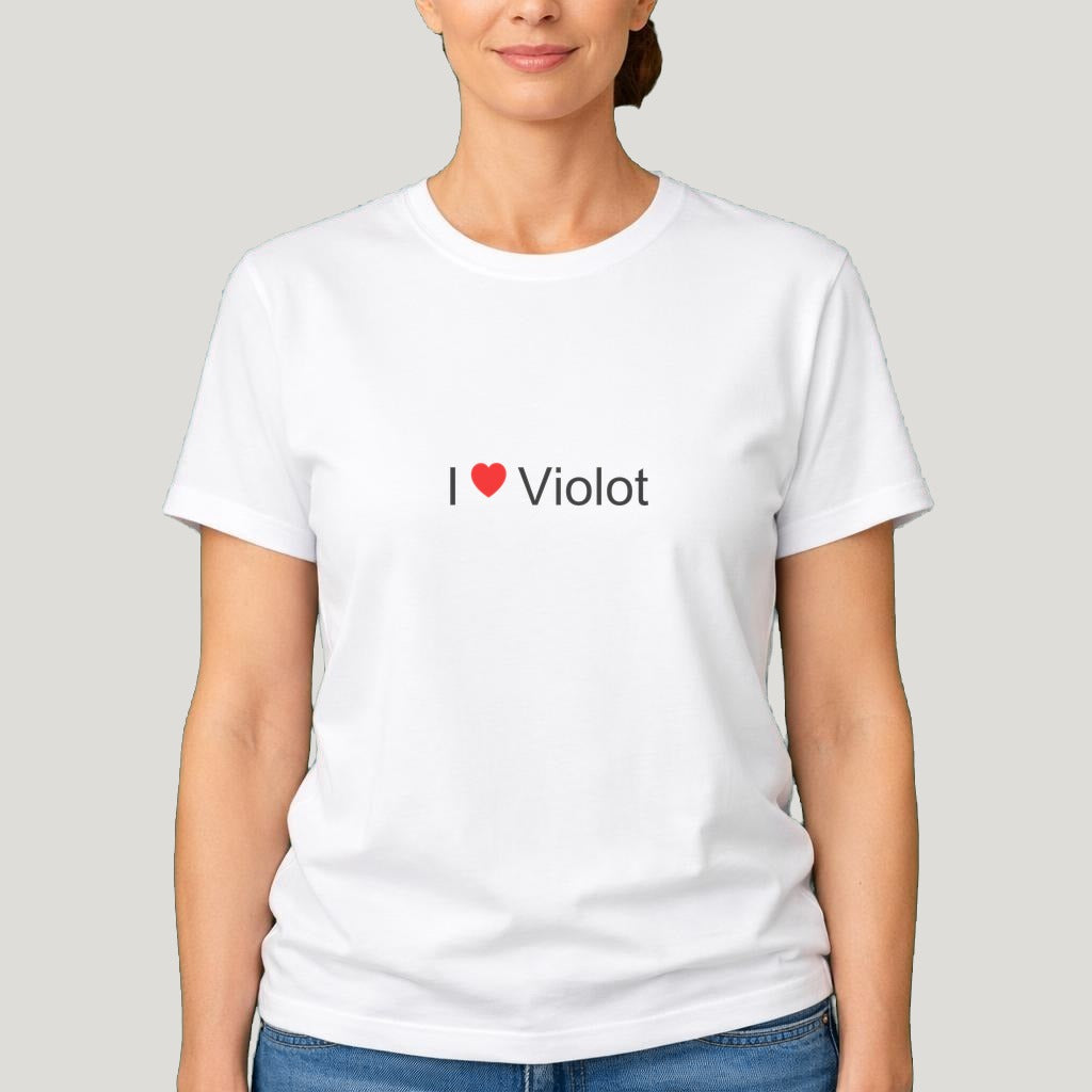 T-shirt I love Violot
