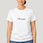 T-shirt I love Violot