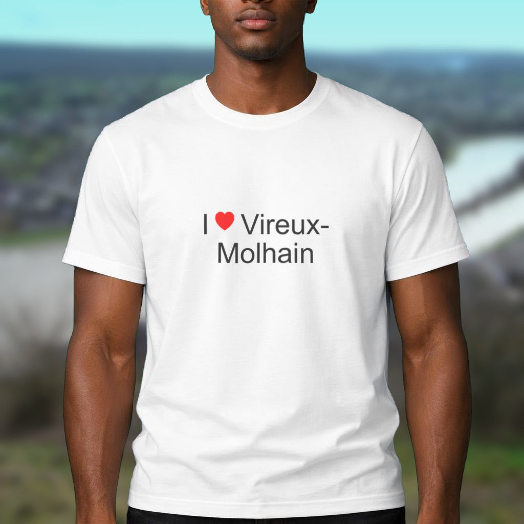 T-shirt I love Vireux-Molhain porté