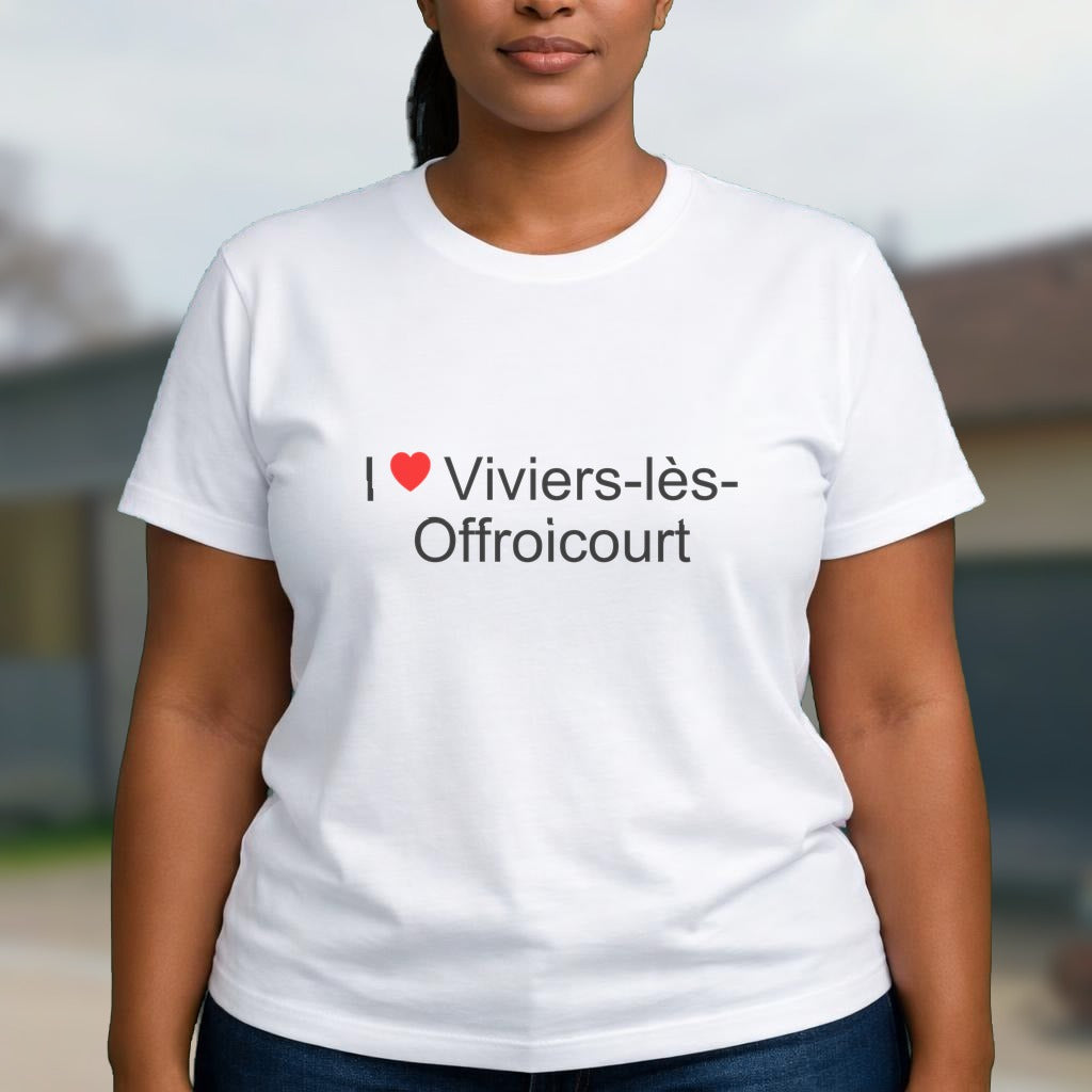 T-shirt I love Viviers-lès-Offroicourt