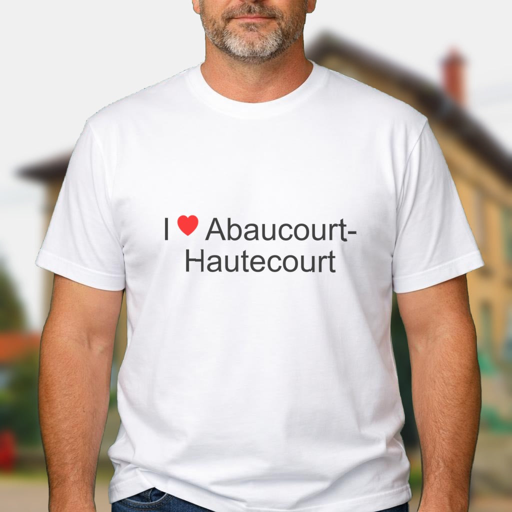 T-shirt I love abaucourt-hautecourt