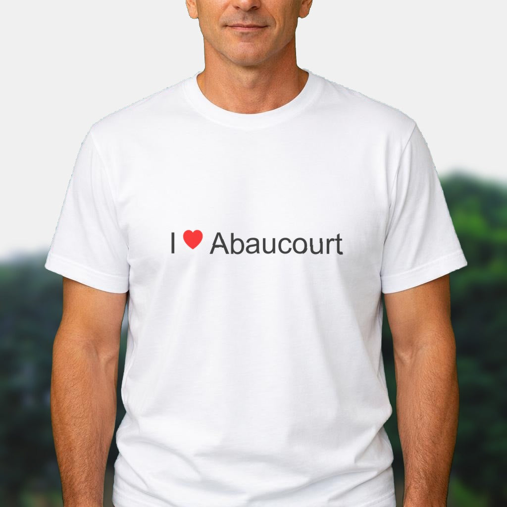 T-shirt I love abaucourt