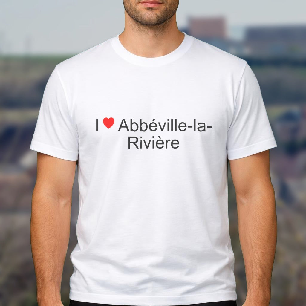 T-shirt I love abbéville-la-rivière
