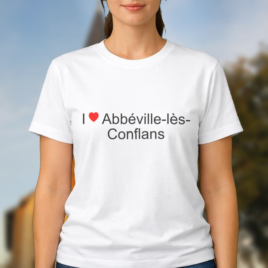 T-shirt I love abbéville-lès-conflans