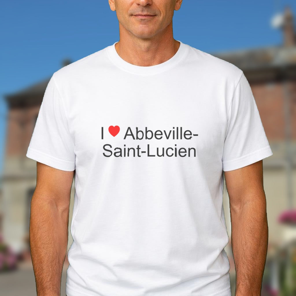 T-shirt I love abbeville-saint-lucien