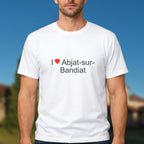 T-shirt I love abjat-sur-bandiat