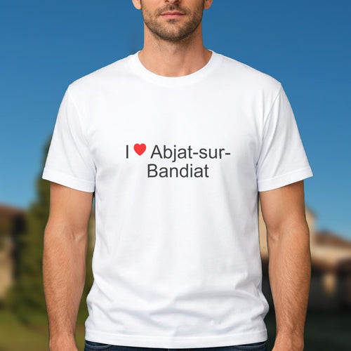 T-shirt I love abjat-sur-bandiat