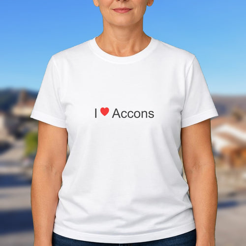 T-shirt I love accons