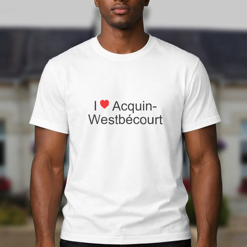 T-shirt I love acquin-westbécourt