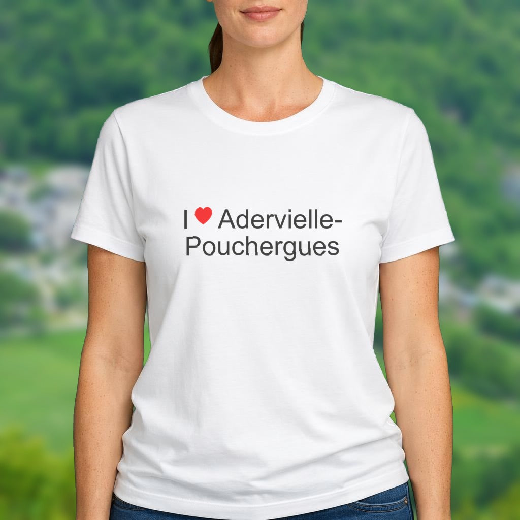 T-shirt I love adervielle-pouchergues