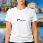 T-shirt I love Agen - cadeau souvenir Lot-et-Garonne | Citeeshirt