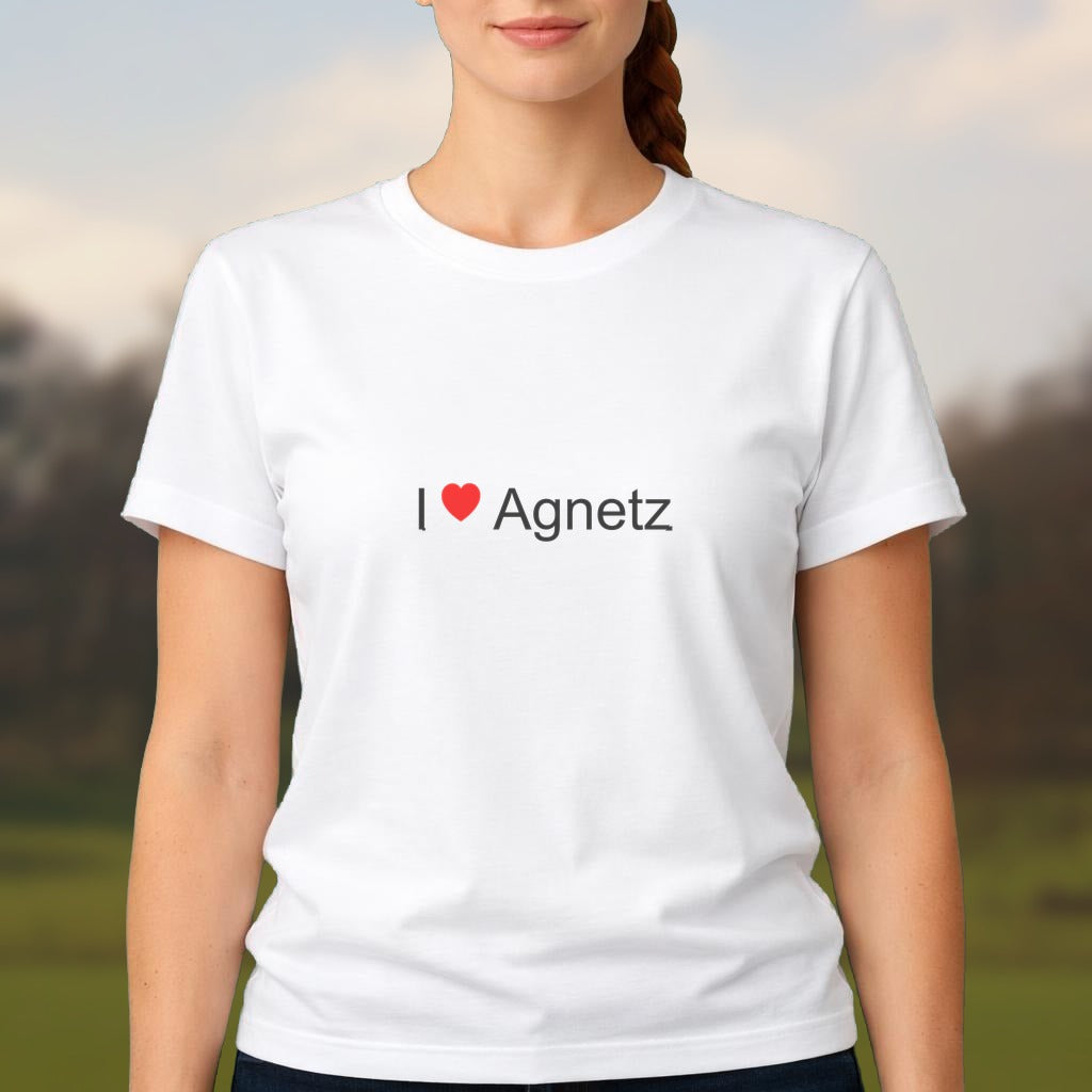 T-shirt I love Agnetz - cadeau souvenir Oise | Citeeshirt