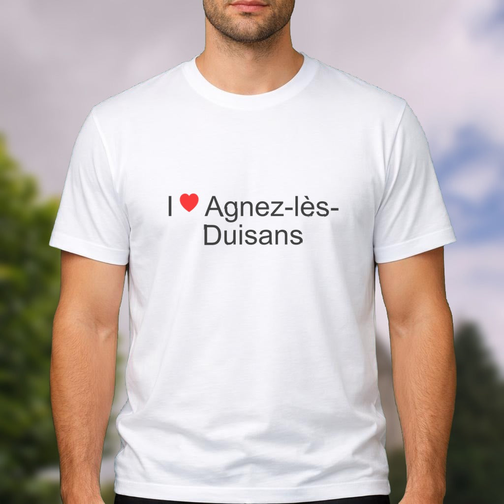 T-shirt I love agnez-lès-duisans