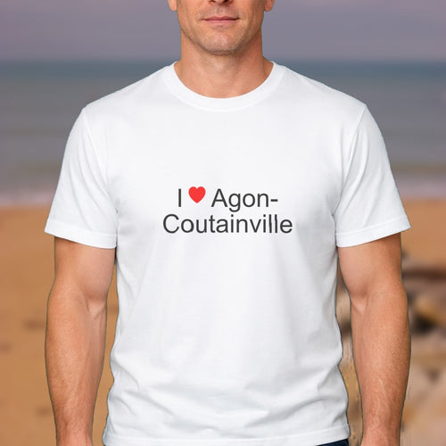 T-shirt I love agon-coutainville