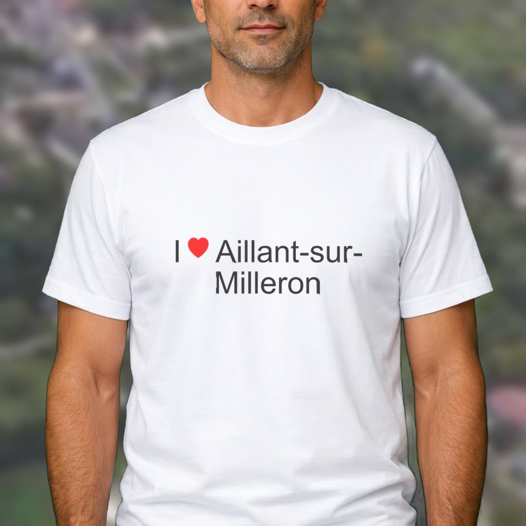 T-shirt I love aillant-sur-milleron