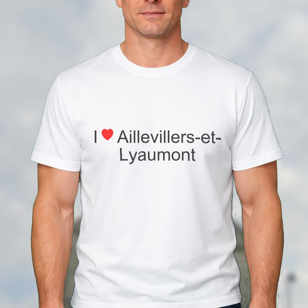 T-shirt I love aillevillers-et-lyaumont