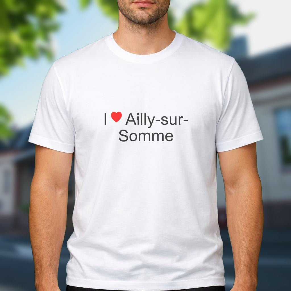 T-shirt I love ailly-sur-somme