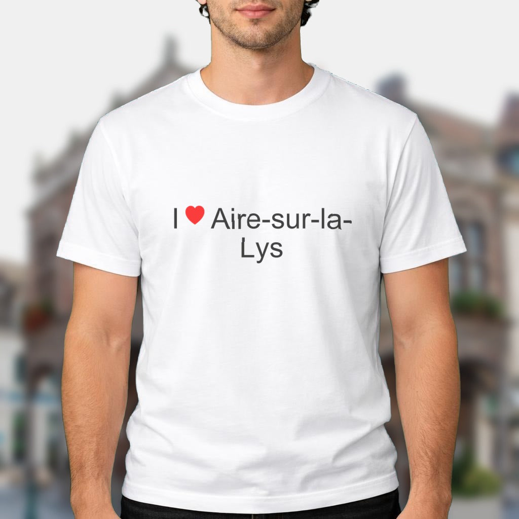 T-shirt I love aire-sur-la-lys