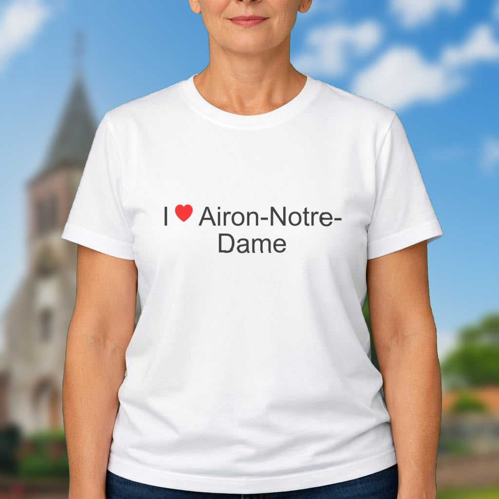 T-shirt I love airon-notre-dame