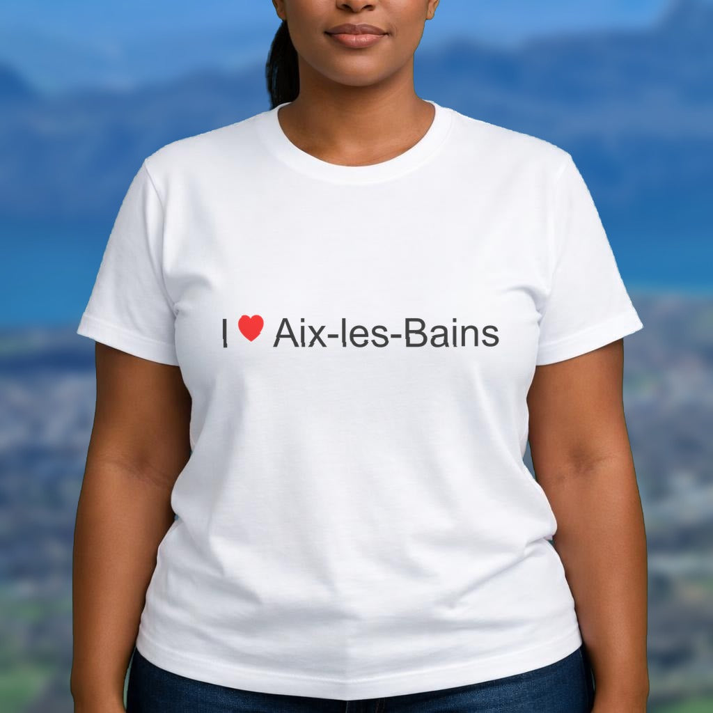 T-shirt I love aix-les-bains