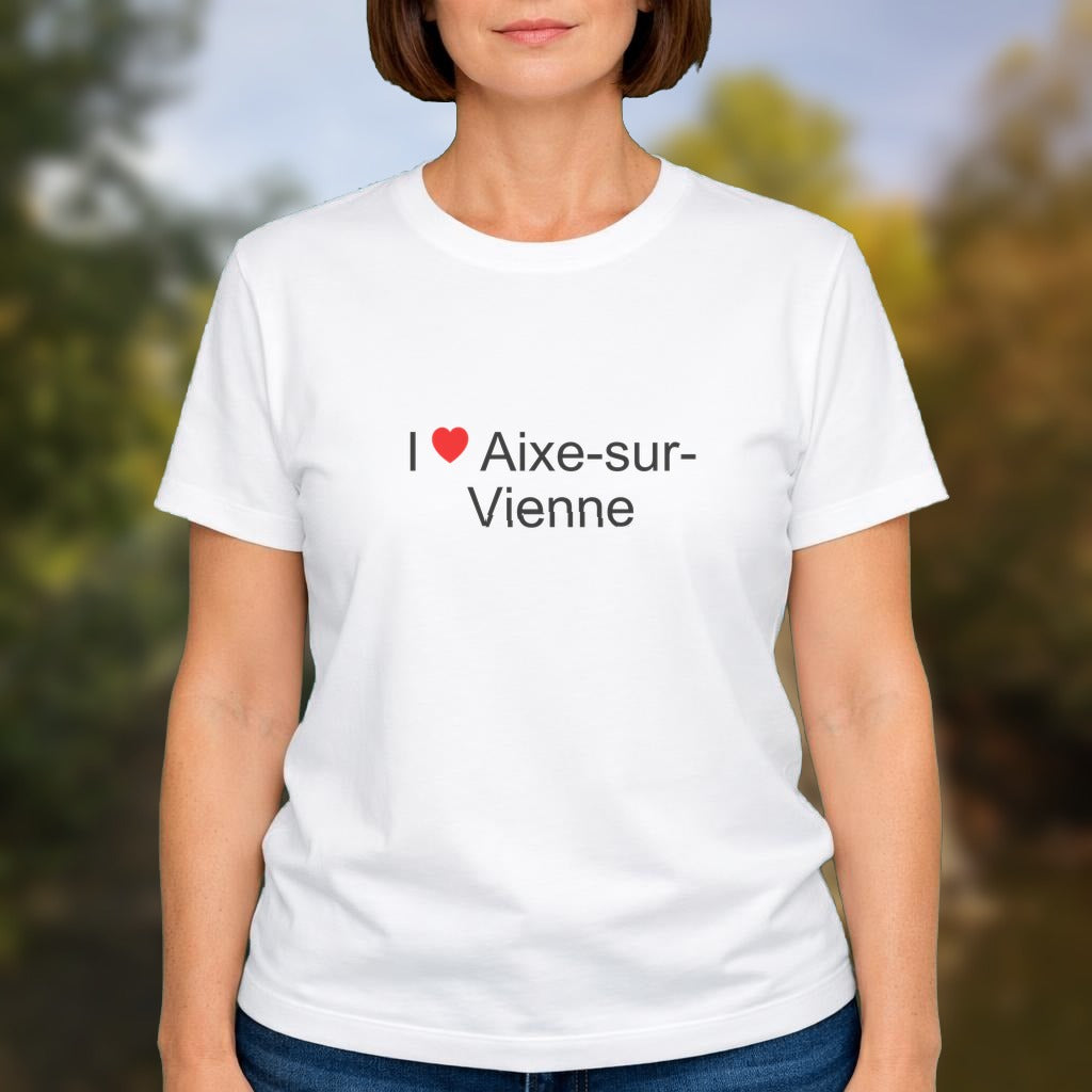 T-shirt I love aixe-sur-vienne